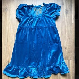 Guess blue velvet dress